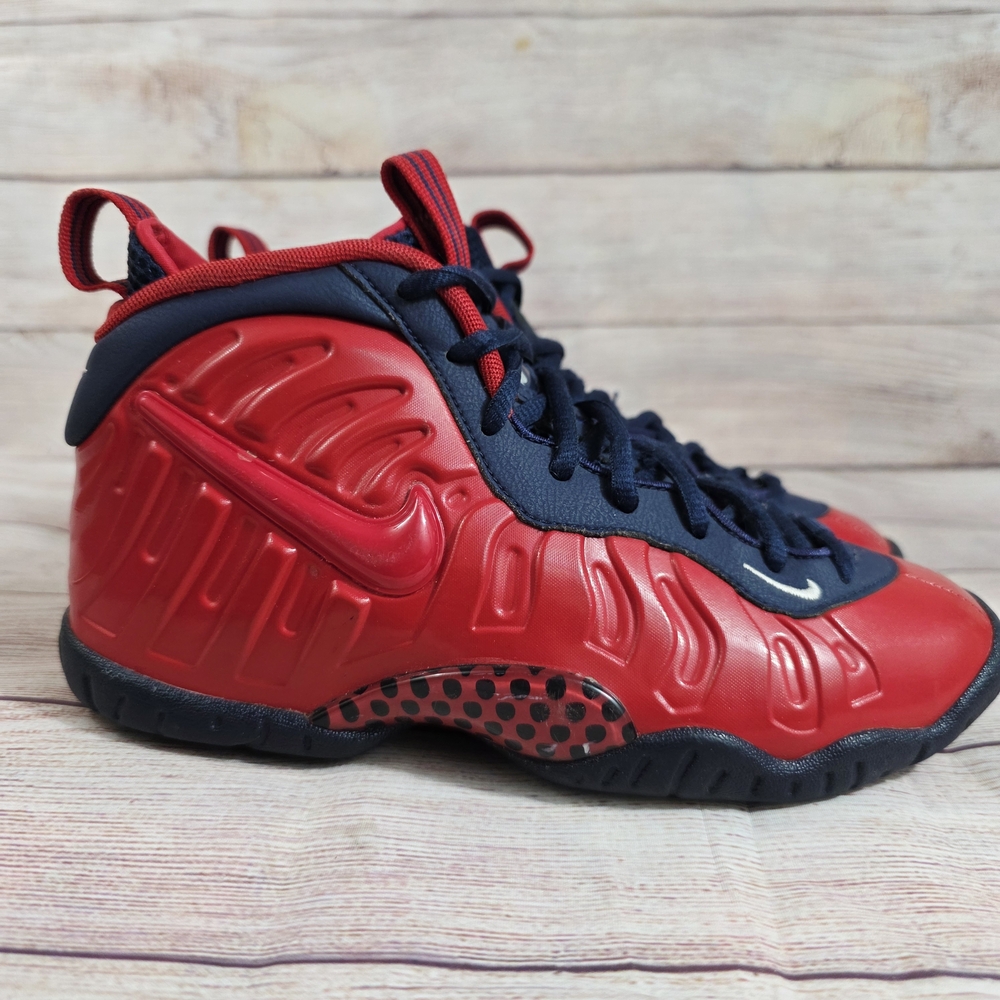 Nike Little Posite Pro GS "USA" University Red CZ2520-600 Size 4Y Women Sz 5.5